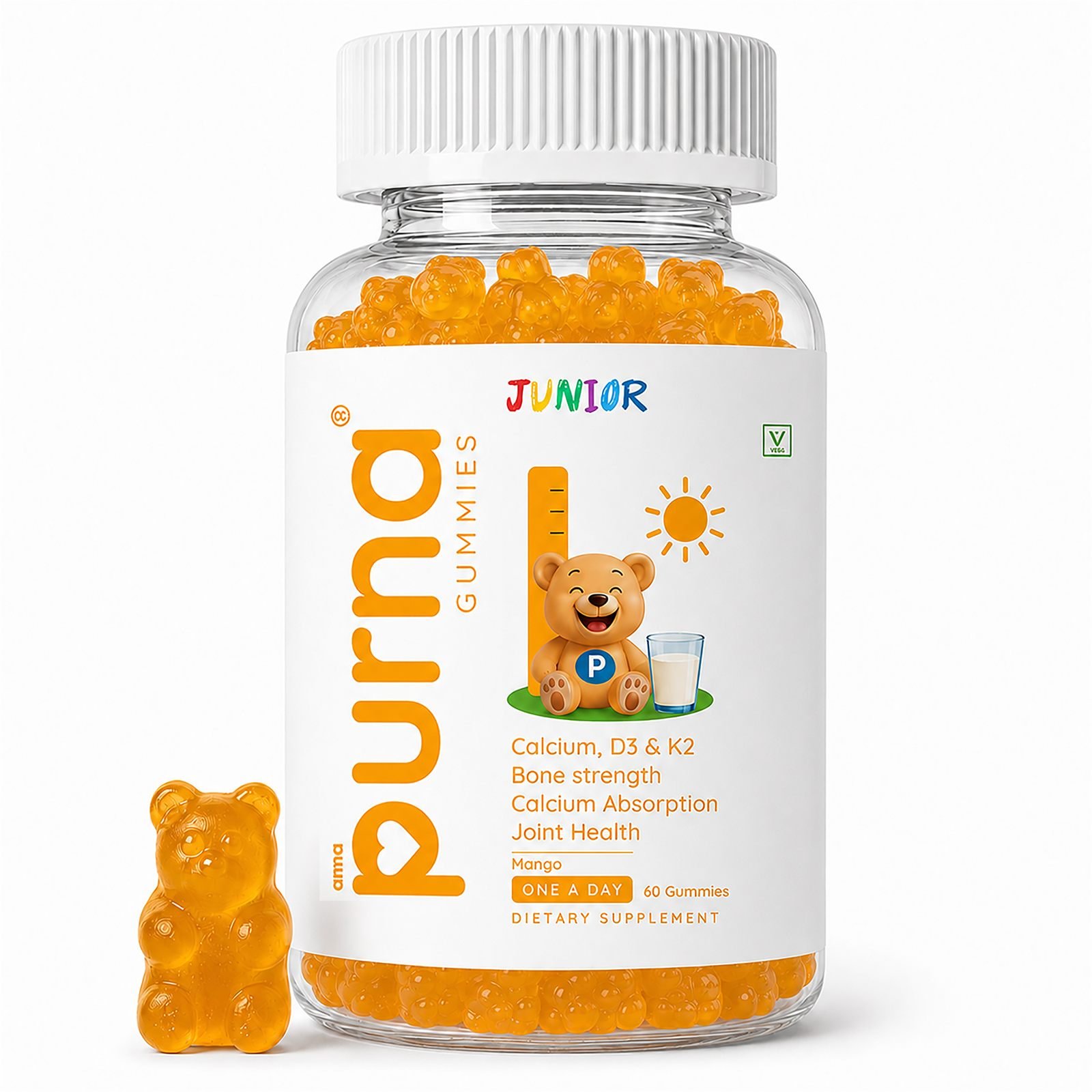 Bone Health — Purna Junior 60 gummies, photo 1