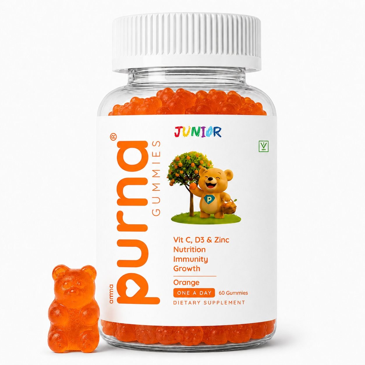 Citrus Blends — Purna Junior 60 gummies, photo 1