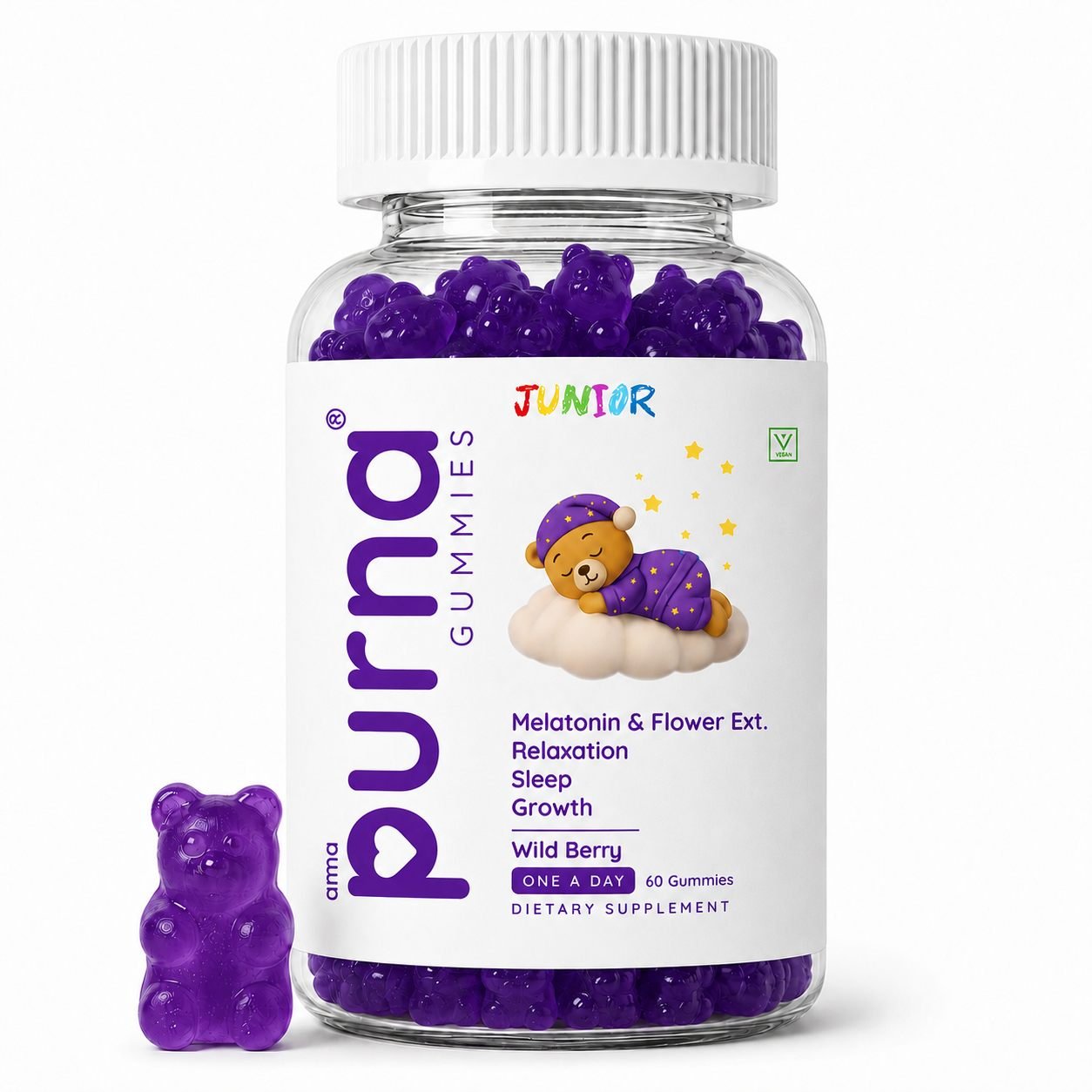Sleep Support — Purna Junior 60 gummies, photo 1