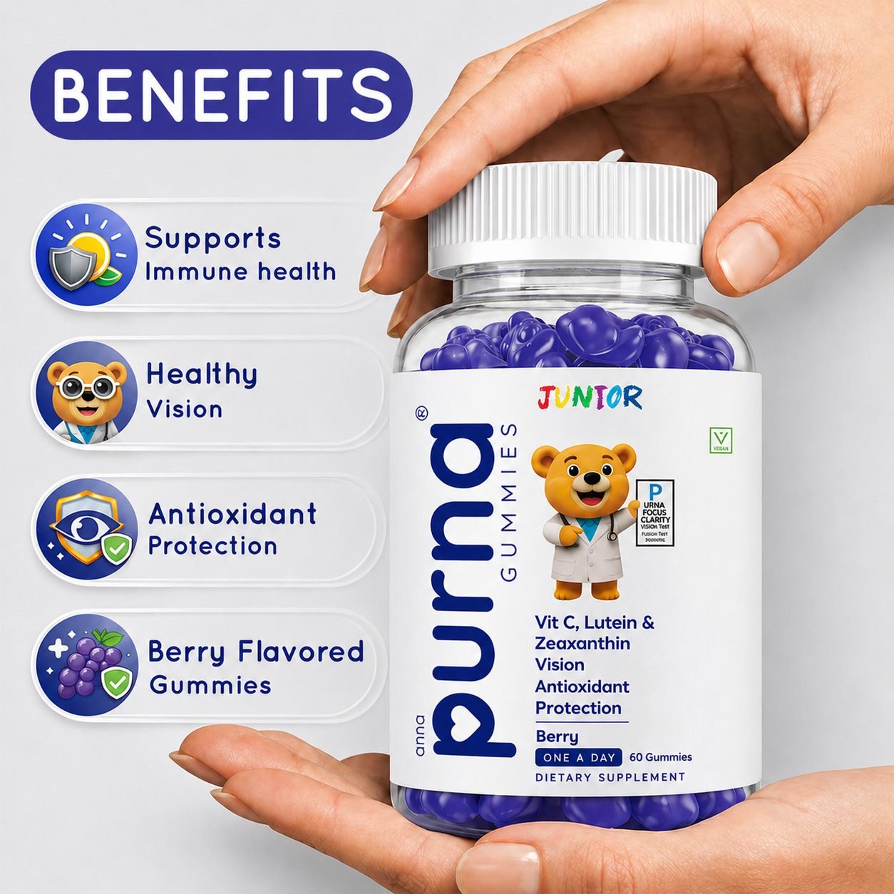 Eye Health — Purna Junior 60 gummies, photo 2