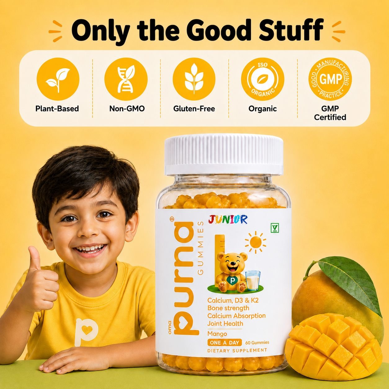 Bone Health — Purna Junior 60 gummies, photo 5