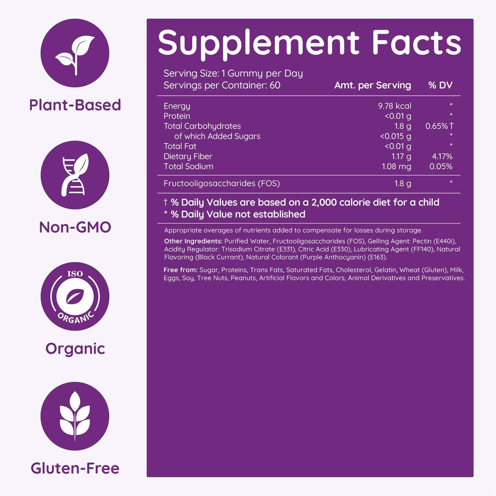 Gut Health — Purna Junior 60 gummies, photo 6
